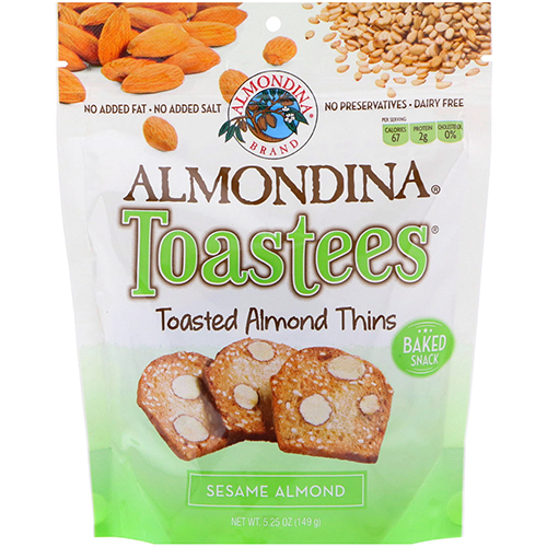 ALMONDINA - TOASTEES - (Sesame Almond) - 5.25oz