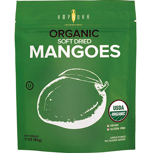 AMPHORA - ORGANIC SOFT DRIED MANGOES - 6oz