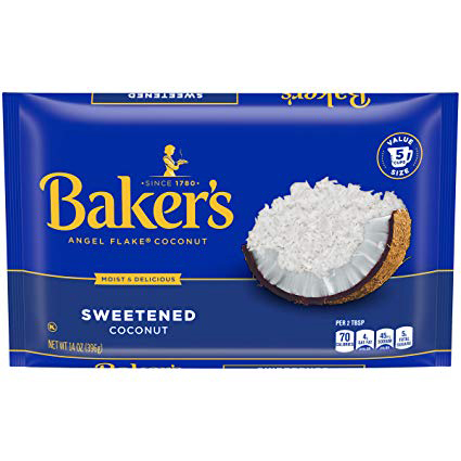 BAKER'S - ANGEL FLAKE COCONUT (Sweetened) - 7oz