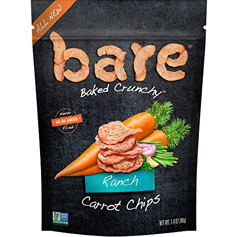 BARE - BAKED CRUNCHY CARROT CHIPS - (Ranch) - 1.4oz