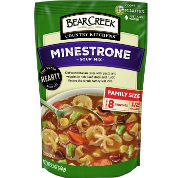 BEAR CREEK - SOUP MIX - (Minestrone) - 9.3oz