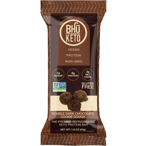 BHU KETO - KETO PROTEIN BAR - (Double Dark Chocolate Cookie Dough) - 1.6oz