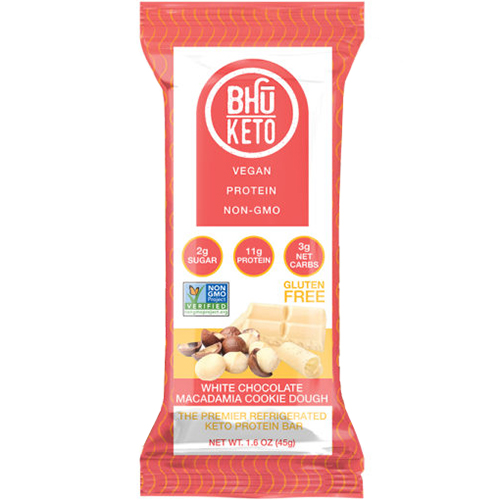 BHU KETO - KETO PROTEIN BAR - (White Chocolate Macadamia Cookie Dough) - 1.6oz