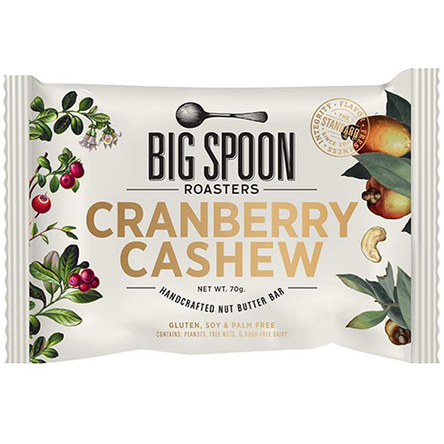 BIG SPOON - HANDCRAFTED NUT BUTTER BAR - (Cranberry Cashew) - 2.1oz