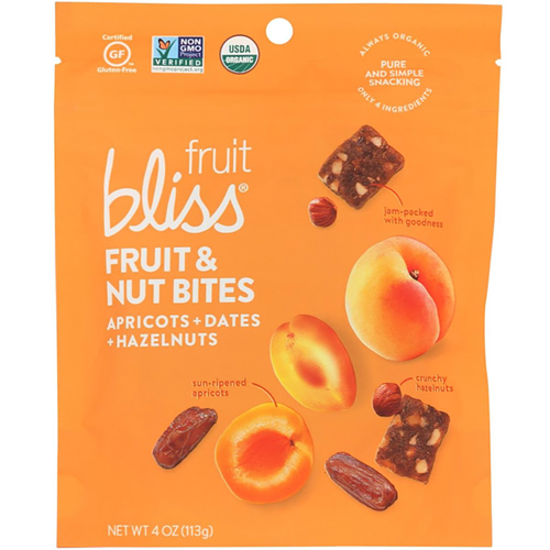 BLISS - FRUIT & NUT BITES - (Apricots + Dates + Hazelnuts) - 4oz