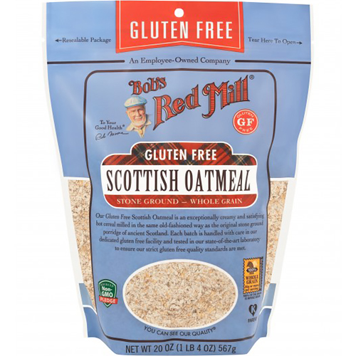 BOB'S RED MILL - GLUTEN FREE SCOTTISH OATMEAL - (Stone Ground - Whole Grain) - 20oz