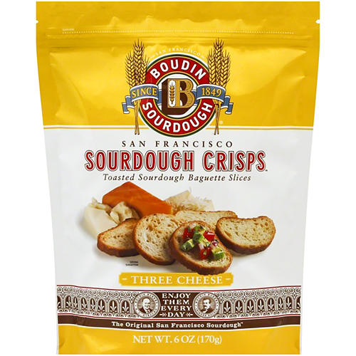 BOUDIN - SOURDOUGH CRISPS - (Three cheese) - 6oz