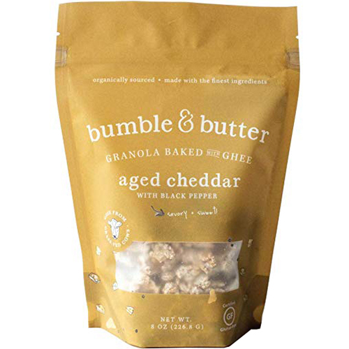 BUMBLE & BUTTER - GRANOLA BAKED WITH GHEE (Aged Cheddar) - 8oz