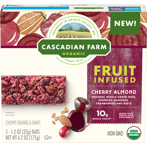CASCADIAN FARM - FRUIT INFUSED BAR - (Cherry Almond) - 6.2oz