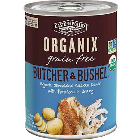 CASTOR & POLLUX - ORGANIX GRAIN FREE - (Shredded Chicken Dinner with Potatoes in Gravy)