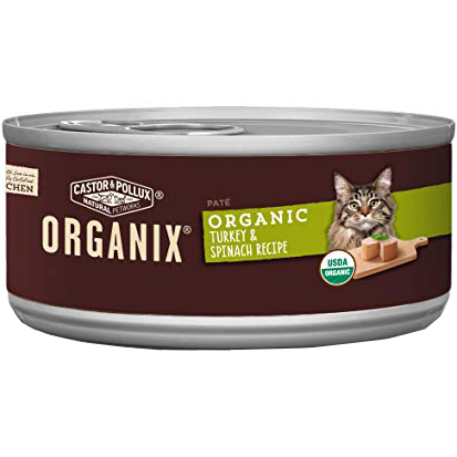 CASTOR & POLLUX - ORGANIX - (Turkey & Spinach Recipe) - 5.5oz