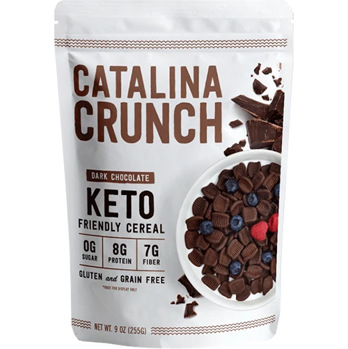 CATALINA CRUNCH - KETO FRIENDLY CEREAL - (Dark Chocolate) - 9oz