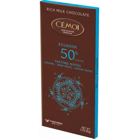 CEMOI - CHOCOLATE BAR - (Ecuador 50% Cocoa Rich Milk Chocolate) - 3oz