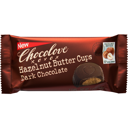 CHOCOLOVE - XOXO - (Hazelnut Butter Cups | Dark Chocolate) - 1.2oz
