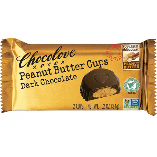 CHOCOLOVE - XOXO - (Peanut Butter Cups | Dark Chocolate) - 1.2oz