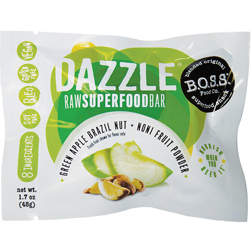 DAZZLE - RAW SUPER FOOD BAR - (Green Apple Brazil Nut) - 1.7oz