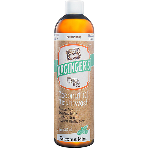 DR GINGER'S - COCONUT OIL MOUTHWASH - (Coconut Mint) - 12oz