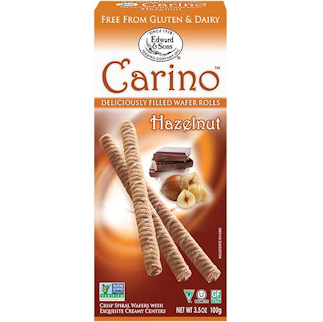 EDWARD & SONS - CARINO WAFER ROLLS - (Hazelnut) - 3.5oz