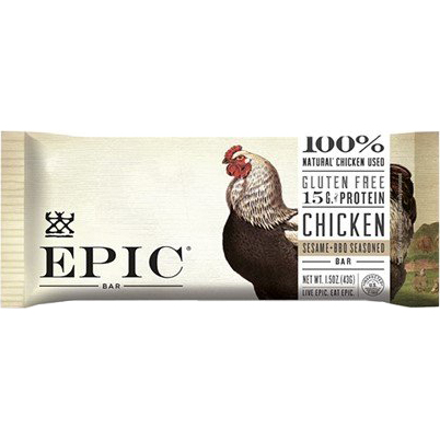 EPIC - PROTEIN BAR (Chicken Sesame + BBQ Seasoned) - 1.3oz