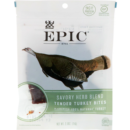 EPIC - SAVORY HERB BLEND TENDER TURKEY BITES - 2.5oz