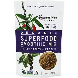 ESSENTIAL LIVING - ORGANIC SUPERFOOD SMOOTHIE MIX - 6oz