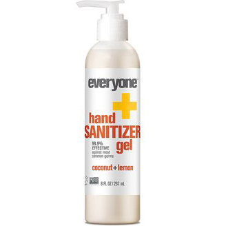 EVERYONE - HAND SANITIZER GEL - (Coconut + Lemon) - 8oz