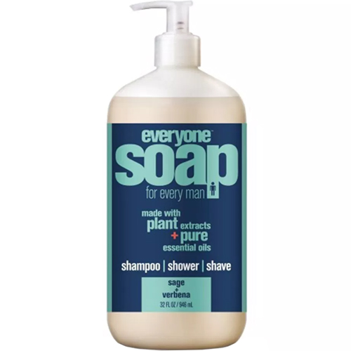 EVERYONE - SOAP FOR EVERY MAN - (Sage + Verbena) - 32oz