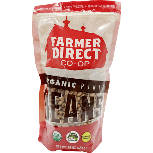 FARMER DIRECT - ORGANIC PINTO BEANS - 16oz