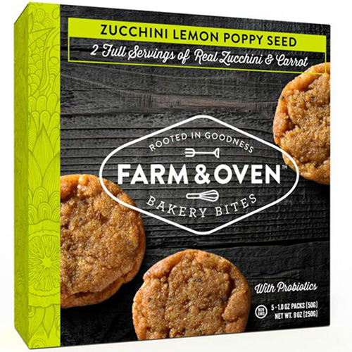 FARM&OVEN - BAKERY BITES - (Zucchini Lemon Poppy Seed) - 7.2oz