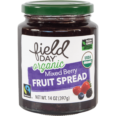 FIELD DAY - ORGANIC FRUIT SPREAD - (Mixedberry) - 9.5oz