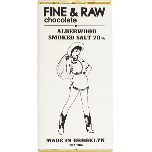 FINE & RAW CHOCOLATE (Elderwood Smoked Salt) - 2oz