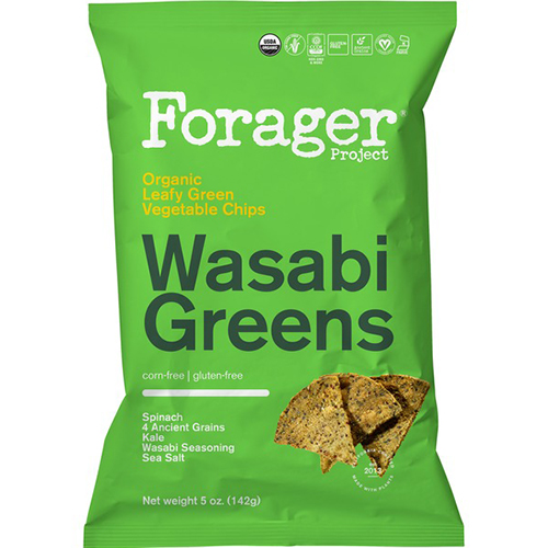 FORAGER PROJECT - ORGANIC LEAFY GREEN CHIPS (Wasabi Greens) - 5oz