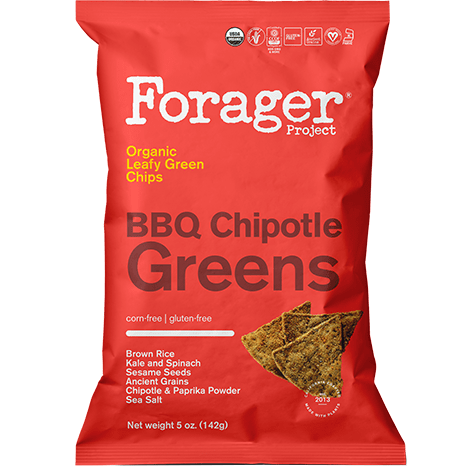 FORAGER PROJECT - ORGANIC LEAFY GREEN CHIPS (BBQ Chipotle Greens) - 5oz