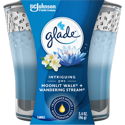 GLADE - CANDLE (Moonlit Walk + Wandering Stream) - 3.4oz