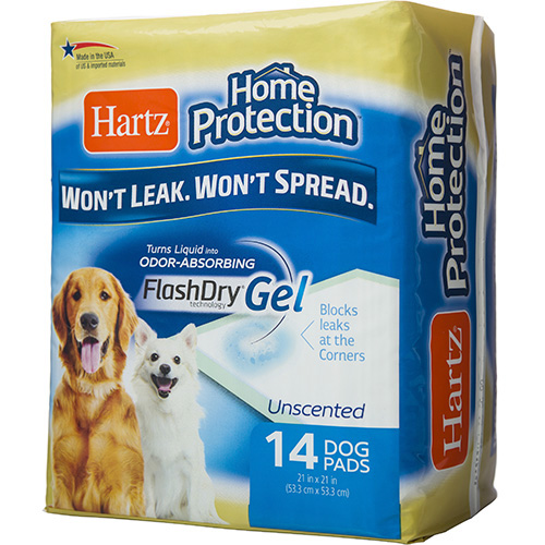 HARTZ - HOME PROTECTION DOG PADS - (Unscented) - 14PADS