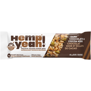 HEMP YEAH - PROTEIN PACKED SUPER SEED BAR - (Dark Chocolate Cacao) - 1.59oz