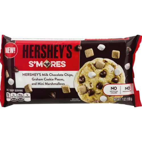 HERSHEY'S - MILK CHOCOLATE CHIPS - (S'Mores) - 7oz
