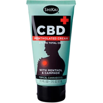 HIKAI - CBD MENTHOLATED CREAM 375MG TOTAL CBD - (with Menthol & Camphor) - 0.8oz