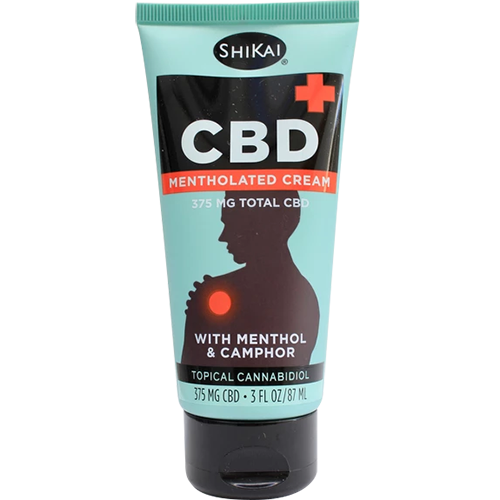 HIKAI - CBD MENTHOLATED CREAM 375MG TOTAL CBD - (with Menthol & Camphor) - 3oz