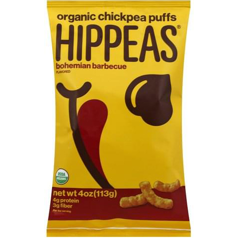 HIPPEAS - ORGANIC CHICKPEA PUFFS - (Bohemian Barbecue) - 4oz