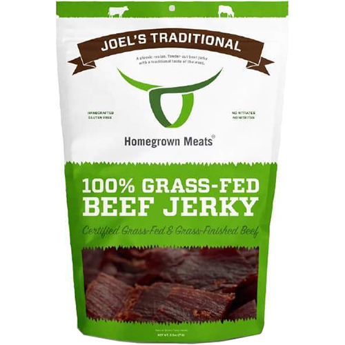 HOMEGROWN MEATS - 100% GRASS FED BEEF JERKY - 2.5oz