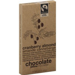 JELINA CHOCOLATIER - CHOCOLATE BAR - (Dark Cranberry Almond) - 3.52oz