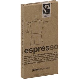 JELINA CHOCOLATIER - CHOCOLATE BAR - (Espresso) - 3.52oz