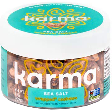 KARMA - WRAPPED CASHEWS (Sea Salt) - 8oz