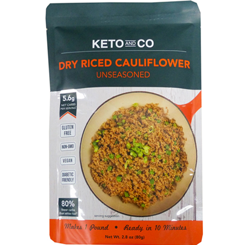 KETO AND CO - DRY RICED CAULIFLOWER - (Unseasoned) - 2.8oz