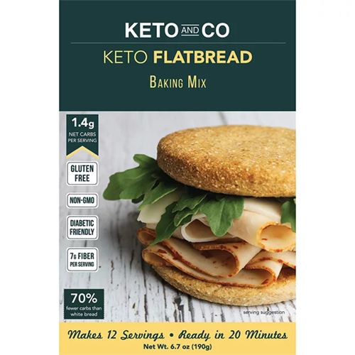 KETO AND CO - KETO BAKING MIX - (Flatbread & Pizza) - 6.72oz