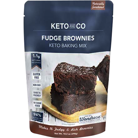 KETO AND CO - KETO BAKING MIX - (Fudge Brownies) - 9.3oz