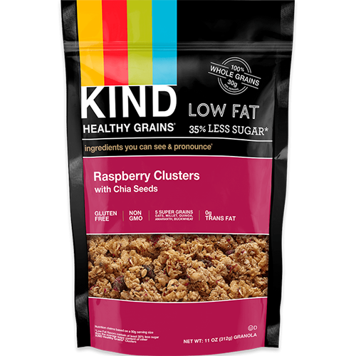 KIND - HEALTHY GRAINS - (Raspberry Clusters with Chia Seeds) - 11oz