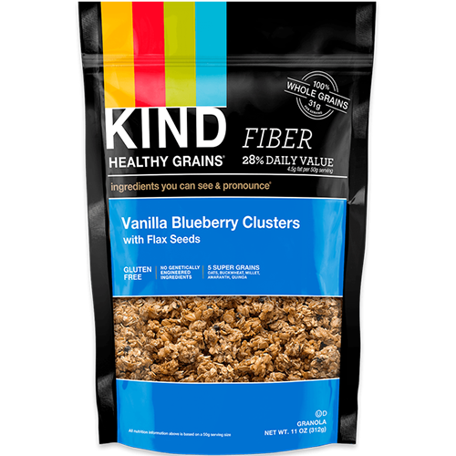 KIND - HEALTHY GRAINS - (Vanilla Blueberry Clusters with Flax Seeds) - 11oz