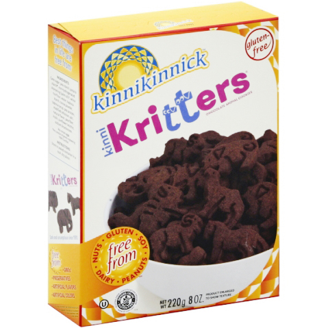 KINNIKINNICK - KRITTERS - (Chocolate Style Animal Cookies) - 8oz